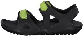 img 3 attached to Crocs Unisex Swiftwater Sandal for Little Boys - Shoes and Sandals