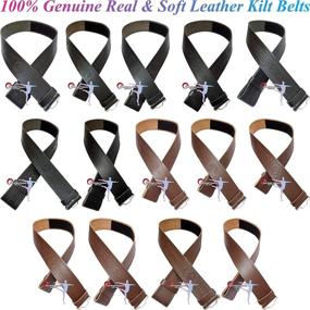 img 1 attached to 👔 Embossed Leather Accessories and Belts with Unique Designs - Ideal for Men