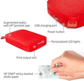img 3 attached to HP Sprocket Portable Photo Printer 2Nd Edition (Cherry Tomato) &Amp