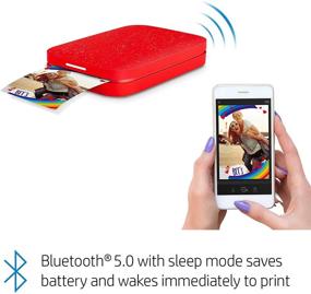 img 1 attached to HP Sprocket Portable Photo Printer 2Nd Edition (Cherry Tomato) &Amp