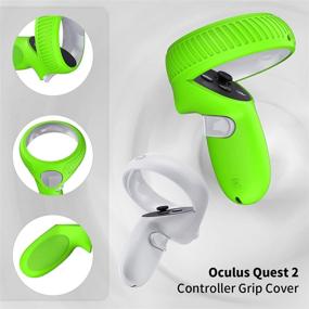 img 2 attached to 🎮 Enhance Your Gaming Experience with TOLUOHU Touch Controller Grip Cover Kit for Oculus Quest 2