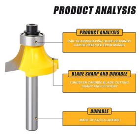 img 2 attached to 🪚 Enhance Your Woodworking Finishes with the Roundover Edging Router 4 Inch Cutter