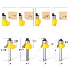 img 1 attached to 🪚 Enhance Your Woodworking Finishes with the Roundover Edging Router 4 Inch Cutter