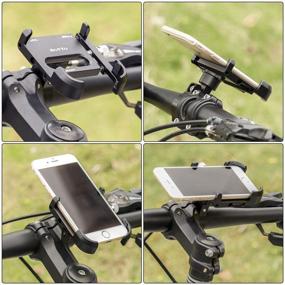 img 2 attached to 🚲 ROTTO Bike Phone Mount: Premium Aluminum Holder with 360° Rotation for Bicycles and Motorcycles