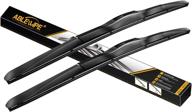 🚗 ablewipe 22" hybrid wiper blades: enhanced front window j/u hook model 18o13b - set of 2 logo