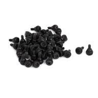 50 pcs black thumb screws for pc computer cases - m3.5 6#-32 thumbscrews by uxcell logo