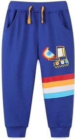 img 3 attached to REWANGOING Cartoon Drawstring Elastic Sweatpants Boys' Clothing