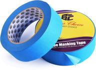 🔵 blue painter's tape 1.4 inch by bates - 2 pack, masking tape for painting, wall safe, ideal for drop cloth, painting supplies and more logo