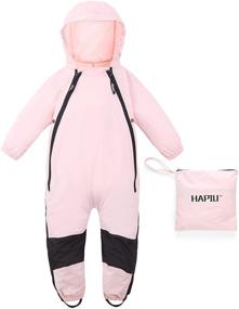 img 4 attached to Shop the HAPIU Toddler Waterproof Coverall - Ideal Boys' Clothing for Jackets & Coats