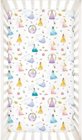 img 4 attached to 👑 DILIMI Princess Party Crib Sheet: Ultra-Soft Cotton Blend Fitted Crib Sheets for Baby Boys and Girls, Fits Standard Toddler Mattress