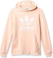 👕 adidas originals unisex youth trefoil hoodie: trendy boys' fashion hoodies & sweatshirts logo