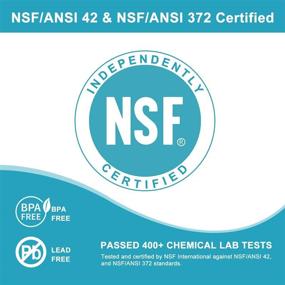 img 2 attached to 🚰 Keten RV Inline Water Filter, NSF Certified, Lead & Fluoride Reduction, Pack of 2 with Bonus Hose Protector