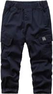 👖 comfortable & versatile wiyoshy elastic waist cargo pants for boys - top-quality clothing logo