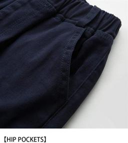 img 1 attached to 👖 Comfortable & Versatile WIYOSHY Elastic Waist Cargo Pants for Boys - Top-Quality Clothing