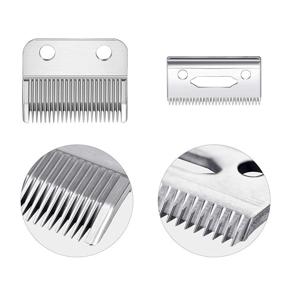 img 2 attached to 💇 Adjustable Clipper Blades 2 Hole Hair Trimmer Replacement Blades (1mm - 3mm) - Compatible with Wahl 8148, 8504, 1919, 2241, 2240, 8591 - Gold and Silver Finish