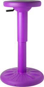 img 4 attached to 🪑 Teenagers' Adjustable Wobble Chair for Active Sitting - Age 12-18y - Height Range 16.65"-23.75" - Flexible Seating for Classroom - Corrects Posture - Vibrant Purple