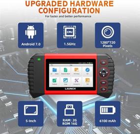 img 2 attached to CRP Touch Pro Elite OBD2 Сканер - Продвинутый сканер LAUNCH для диагностики всех систем, 7 функций сброса, сброс масла SAS EBP BMS, сброс DPF ABS, адаптация дроссельной заслонки, 7.0 Андроид, обновления по Wi-Fi, инструмент активации TPMS