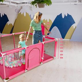 img 1 attached to Bouncats Playpen Toddlers Pitwith Outdoor Travel Gear