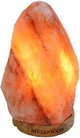 img 3 attached to 🔮 Melgoods Large Himalayan Salt Lamp 5-7 lb with Extra Complimentary Bulb, 6-8 inches Hand-Curved Rock Salt, Dimmable Brightness, Naturally Illuminate Your Bedroom