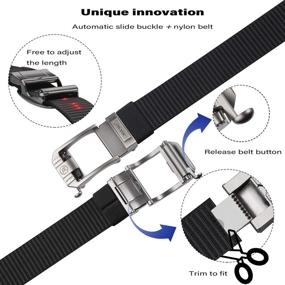 img 3 attached to 🔧 JUKMO Tactical Ratchet Belt 001 - Black Men's Accessories and Belts