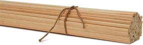 img 3 attached to 🪵 Woodpeckers 1/4-inch Wood Square Dowel Rods: Craft Sticks, 12 Pack of 25 for Crafts and Woodworking