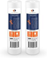 🚰 aquaboon 1 micron sediment water filter replacement cartridge (2-pack) for standard ro units, whole house sediment filtration - compatible with dupont wfpfc5002, pentek dgd series, rfc logo