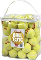 🎾 tourna tennis ball tote: conveniently carry 50 balls on the court logo