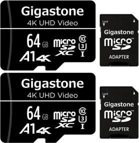 img 4 attached to 💾 Gigastone 64GB 2-Pack Micro SD Card, 4K UHD Video, Surveillance Security Camera Drone Pro, 90MB/s Micro SDXC UHS-I U3 Class 10+