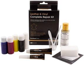 img 2 attached to 🛋️ FurnitureClinic Leather & Vinyl Complete Repair Kit for Couches, Car Seats & Furniture - Repair Rips, Holes, Tears & Burns (White)