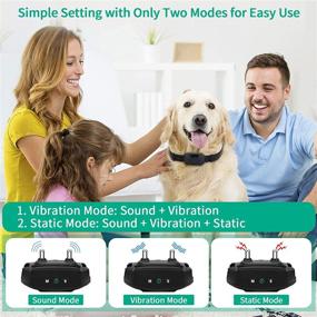 img 3 attached to 🐶 Pueikai Dog Bark Collar: Rechargeable Waterproof Training Collar for Small Medium Large Dogs - Sound/Vibration/Shock Modes, Adjustable Sensitivity