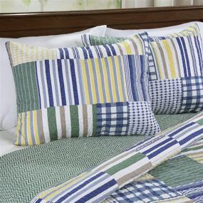 img 2 attached to Lavish Home Lynsey Twin Quilt Set - Multicolor, 2 Piece