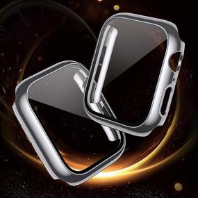 img 1 attached to 5-пакетный защитный стеклянный экран VASG для чехла Apple Watch Series 6 / SE / Series 5 / Series 4 44 мм - ультратонкий полный бампер с сенсорным экраном.