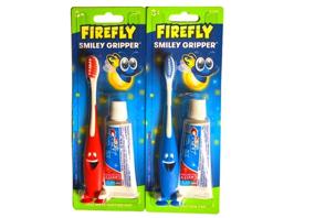 img 1 attached to Firefly Toothbrush Smiley Gripper Toothpaste