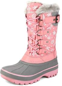 img 4 attached to DREAM PAIRS Insulated Waterproof Winter Boys' Shoes : Boots