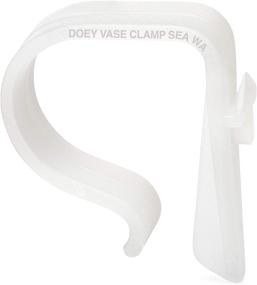 img 4 attached to 🎀 Doey’s Church Pew Clips for Wedding Decorations - Made in USA, Durable Plastic Hooks for Attaching Foliage, Flowers, Garland, Tulle, Pew Bows, Mason Jar to Aisle Chair, Pew Ends, Table, Railing (Pack of 12)