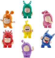 🔥 collectible fun with oddbods af3001x mini figurines: a perfect addition to your collection! logo