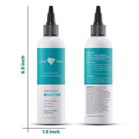 img 3 attached to 🌿 Revitalize Hair Growth with Love This Hair & Scalp Booster - All-Natural Serum with Argan Oil, Aloe, Keratin Protein, Biotin & Caffeine - pH Balanced & Sulfate Free - 4 oz