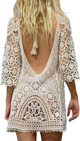 img 4 attached to 👙 Jeasona Womens Crochet Swimsuit - Stylish Women's Swimwear & Cover Ups