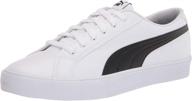 👟 puma men's white and black sneakers logo