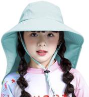 ultimate protection: kids sun hat with neck guard | toddler wide brim upf 50+ mesh bucket hat | fishing hats for children logo