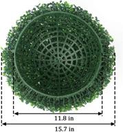 🌿 санниглейд, 2 штуки, диаметр 15,7 дюймов, круглая искусственная топиарная шаровая форма из фальшивого буксуса, украшение для заднего двора, балкона, сада, свадьбы и дома. логотип