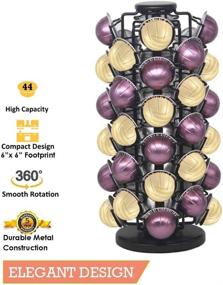 img 3 attached to 🏭 BLACKSMITH FAMILY Nespresso Pod Holder & Storage Carousel - All-in-One Piece, Zero Assembly Required, Black