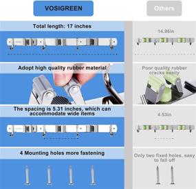 img 2 attached to 🍴 Maximize Kitchen Space with VOSIGREEN Utensil Holder Organizer Hanger