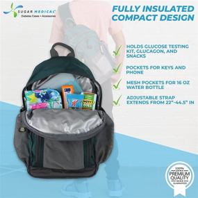 img 3 attached to 🎒 Sugar Medical Insulated Backpack: The Ultimate Monitoring Solution