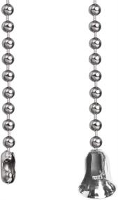 img 4 attached to 🔗 ECUDIS Pack of 2 Ceiling Fan Pull Chain Extenders - 36 Inch Nickel Ceiling Fan Light Lamp Pull Cord Replacement Chain with Connector