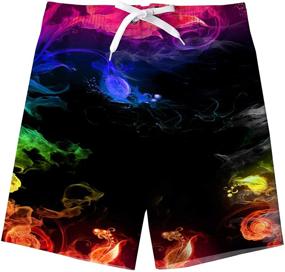 img 4 attached to Colorful Beachwear Drawstring Swimwear for Boys 👦 by Idgreatim: Functional and Fashionable Children's Swim Clothing