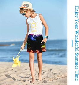 img 3 attached to Colorful Beachwear Drawstring Swimwear for Boys 👦 by Idgreatim: Functional and Fashionable Children's Swim Clothing