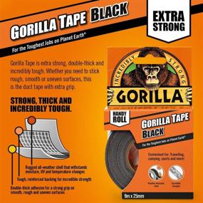 img 3 attached to Gorilla 6100101 Handy 1 Pack Black: Sturdy and Versatile Adhesive Solution
