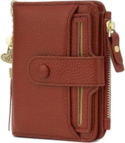 img 2 attached to Womens Leather Wallet Window Sleeve Women's Handbags & Wallets