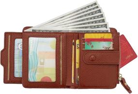 img 3 attached to Womens Leather Wallet Window Sleeve Women's Handbags & Wallets